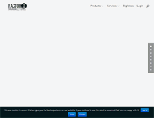 Tablet Screenshot of factorxmarketing.com